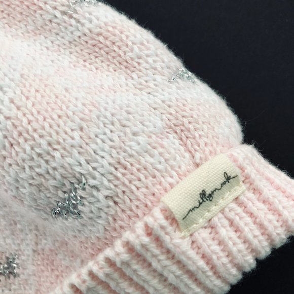 MILLYMOOK Baby 0-12 M Pink Sparkle Lined Hat NWT - Picture 2 of 5